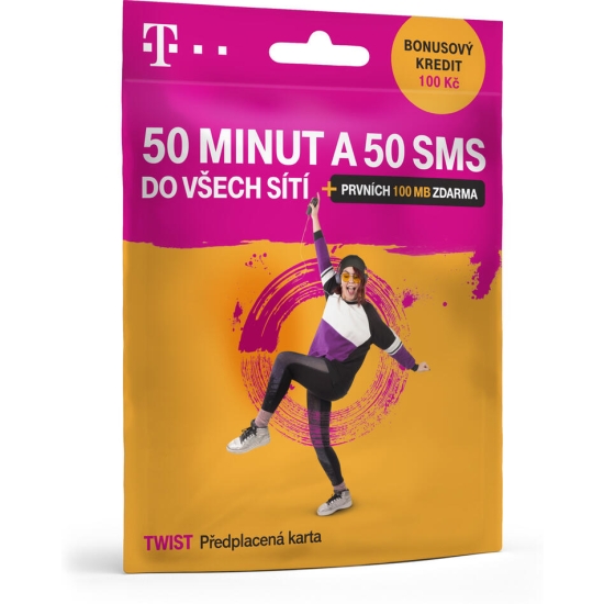 T-mobile 100 CZK 50/50